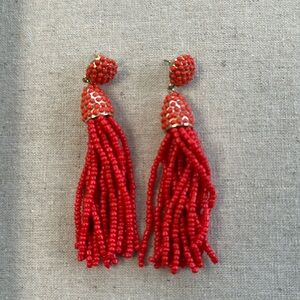 Beautiful red beads baublebar earrings